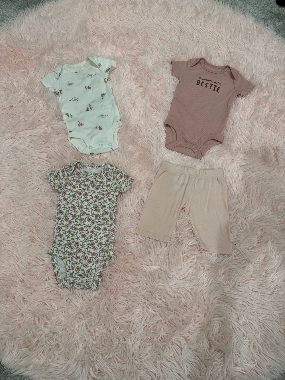 Baby Girl Bundle - Onesies + Pants - NEWBORN